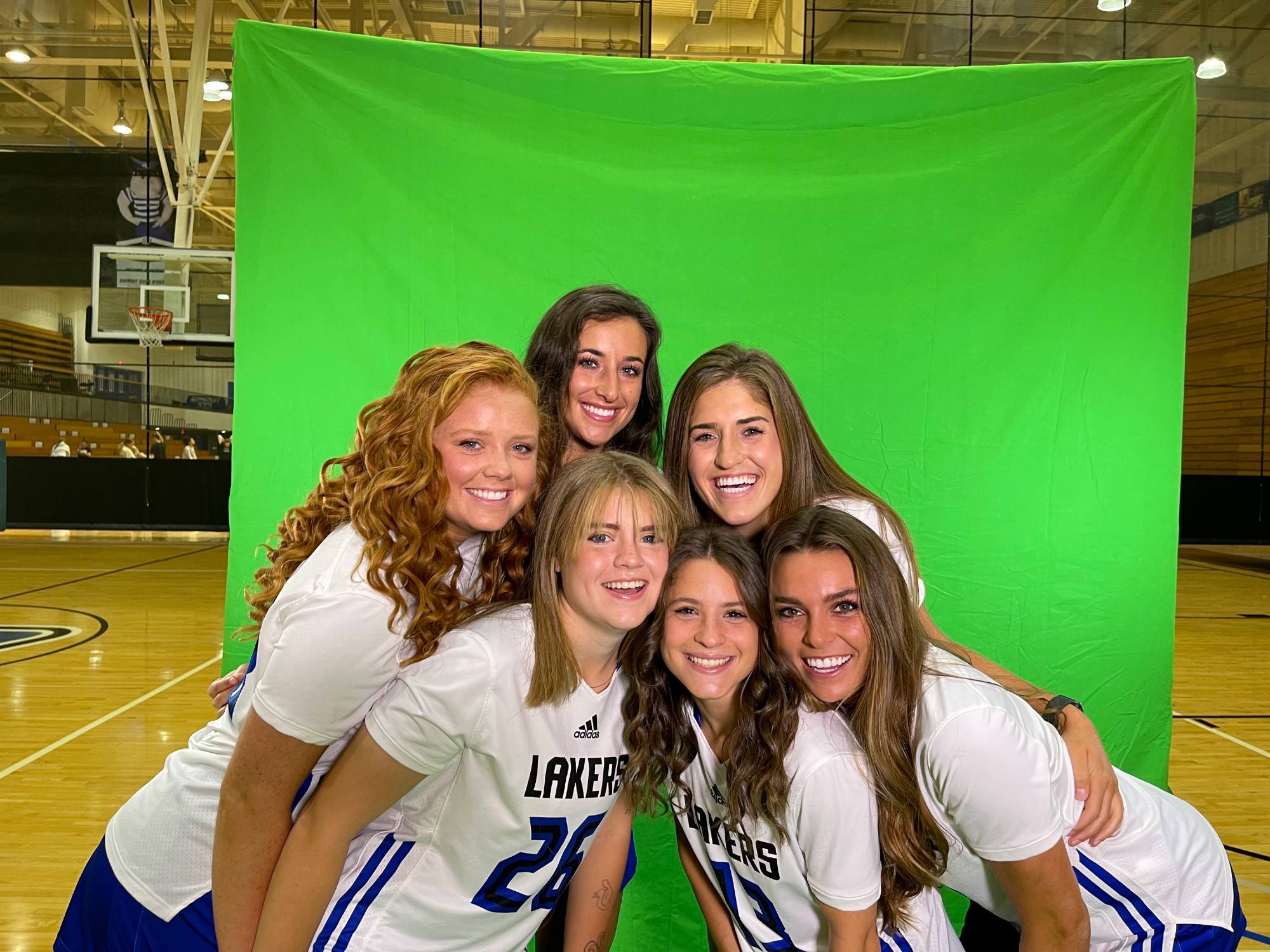 Senior class of 2022, women's lacrosse, group photo from media day